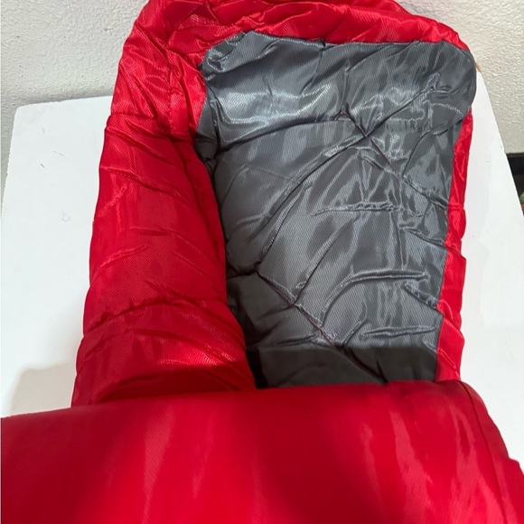 3 SEASONS Mummy sleeping bag Red/Gray with compression sack size large - Picture 5 of 10
